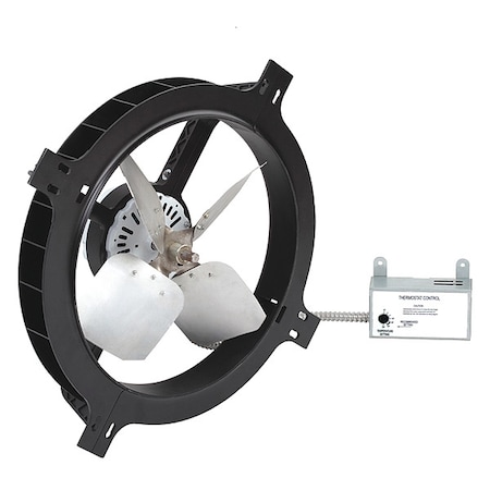 1650 CFM Gable Mount Attic Fan, 120V MPN:10W197