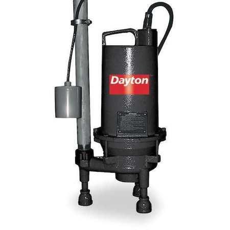 Grinder Pump, 20 ft, Single, 240V AC MPN:3BB97