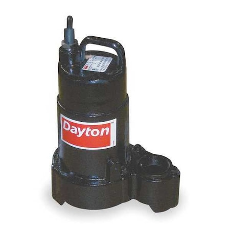 EffluentPump, 20ft, 9.4A, 0.5hp, 120VAC MPN:4HU71