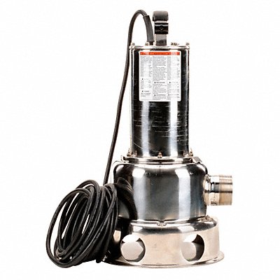 1/2 HP Sewage Ejector Pump 115VAC MPN:2JGA5