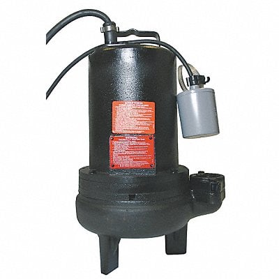 1-1/2 HP Sewage Ejector Pump 240VAC MPN:4HU86