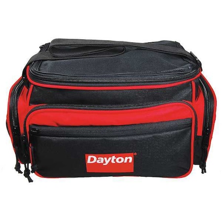 Tool Bag, Black, Canvas, 5 Pockets MPN:19L414
