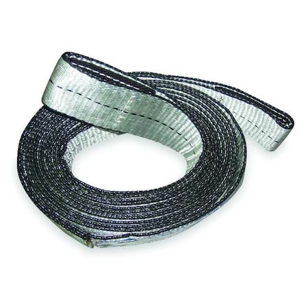Recovery Strap, 30 ft Overall L, Silver MPN:1DKW9