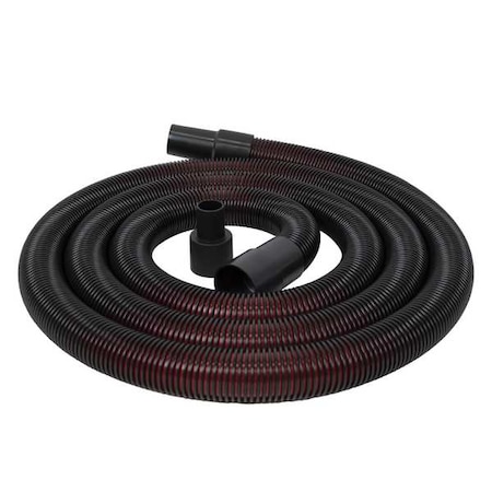 Vacuum Hose, 12 ft L, Black, Plastic MPN:61HW21