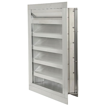 Intake Louver, Fixed, Drainable, 24H x 24W MPN:20UA09