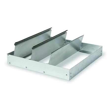 Backdraft Damper For 16 in Fan, Single Panel, 4-1/2 in L x 15-3/4 in W x 15-3/4 in H, Aluminum MPN:3HHL5