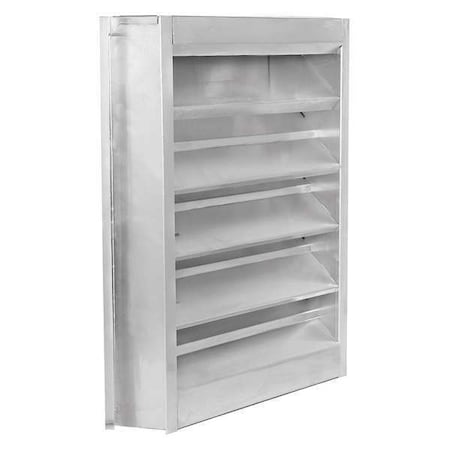 Louver, Wall Opening 24 x 36 In, Aluminum MPN:4FZF5