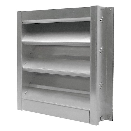 Louver, Wall Opening 36 x 36 In, Aluminum MPN:4FZF8