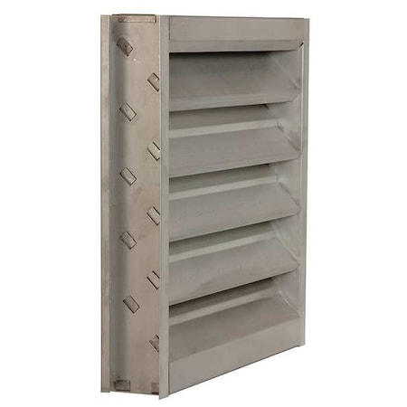 Louver, Wall Opening 24x24In, Galvannealed MPN:4FZG4