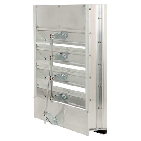 Combo Louver Damper, Adj, 23-1/2 H, Alum MPN:5NKH7
