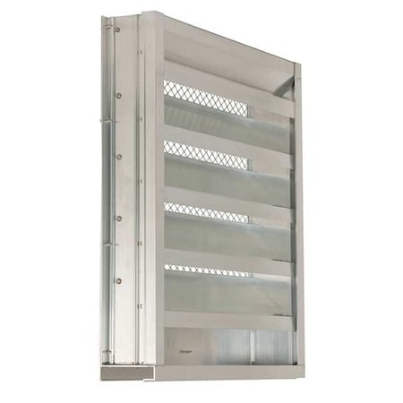Drainable Louver, Fixed, 23-1/2 H, Alum MPN:5NKJ3