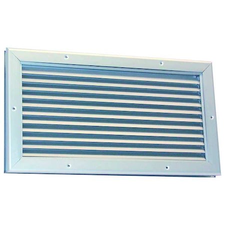 Door Louver, 10-1/8 H, 16-1/4 W, Aluminum MPN:5NKL0