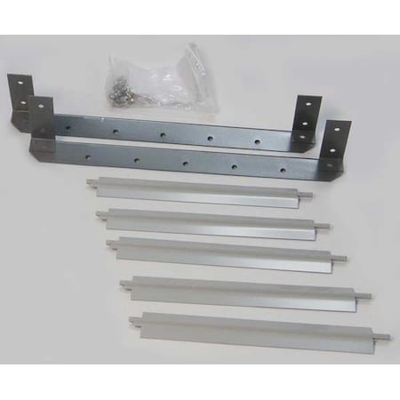 Vertical Louver Kits, Gray, 12-15/16