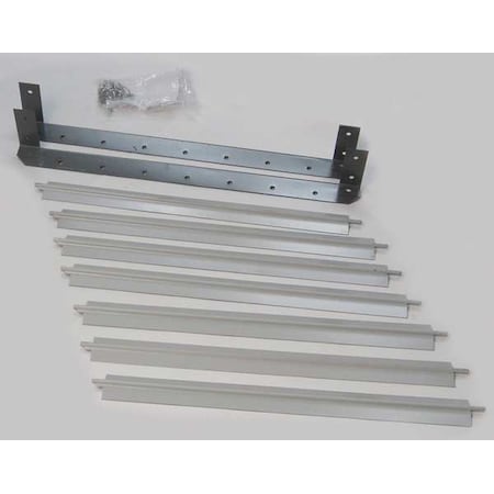 Vertical Louver Kits, Gray, 17-15/16