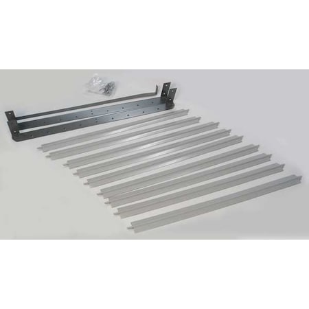 Vertical Louver Kits, Gray, 21-11/16