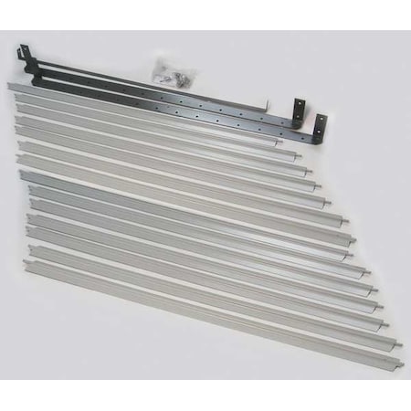 Vertical Louver Kits, Gray, 31-11/16