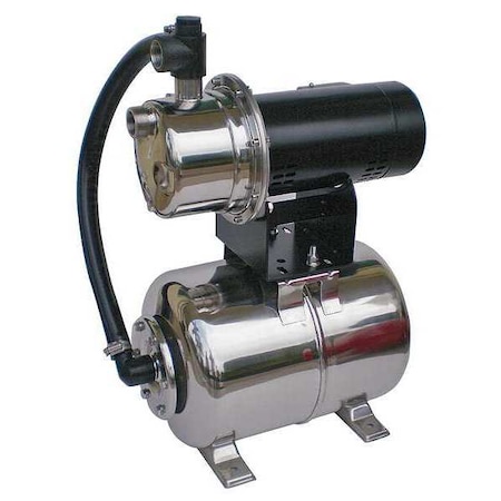 ShallowWellJetPumpSystem, 115/230VAC, 6gal MPN:4HFA3