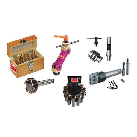 Milling Machine Starter Kit, R 8, 29 Pc MPN:4LEX9