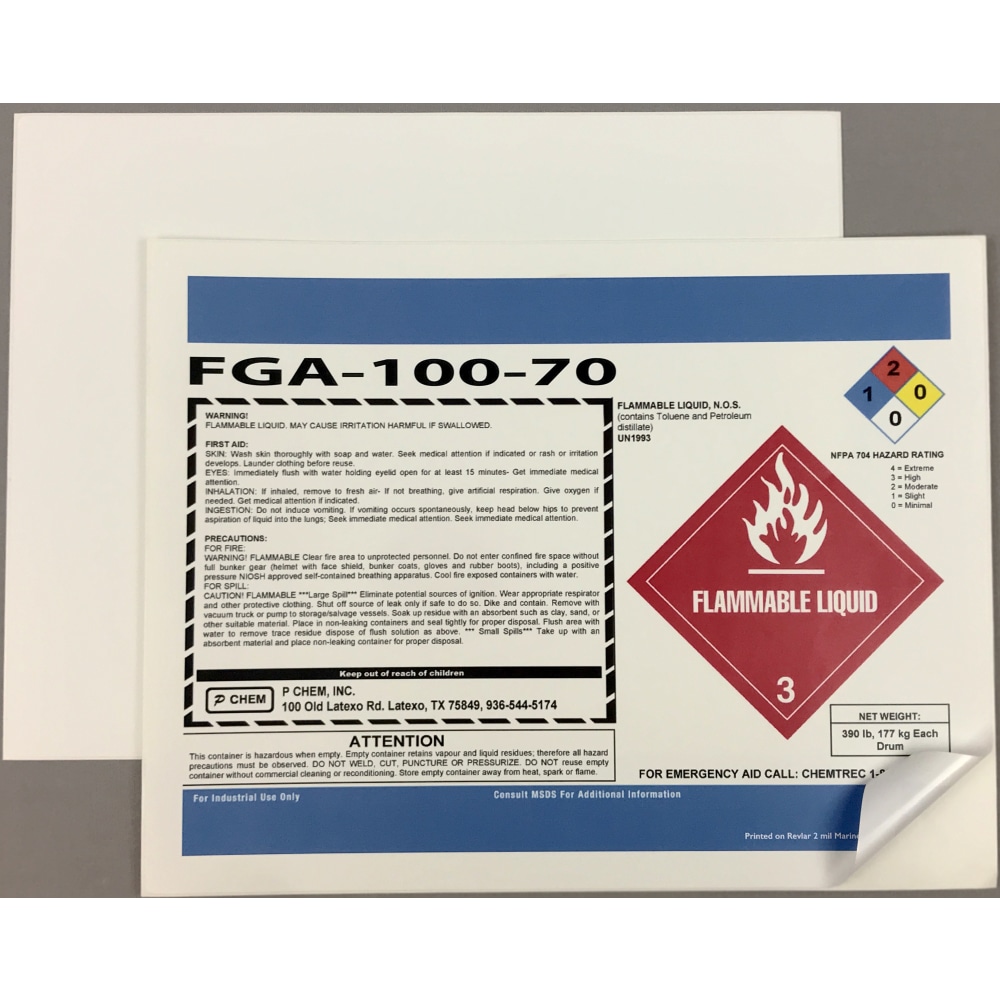 Revlar Marine & Laboratory Grade Permanent Labels, 502-500-8511MGDL, 8-1/2in x 11in, White, Case Of 500 Sheets MPN:502-500-8511MGDL