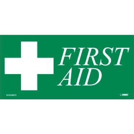 First Aid Label - Green CU-256073