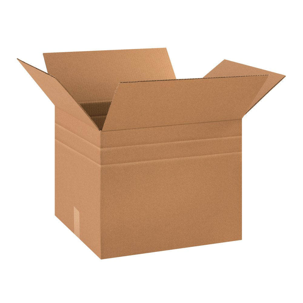 Partners Brand Multi-Depth Corrugated Boxes, 18in x 15in x 15in, Scored 13in, 11in, Kraft, Pack Of 10 MPN:MD181515