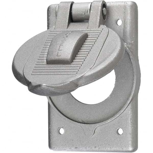 Weatherproof Box Covers; Electrical Box Shape: Round; Number Of Outlets: 1; Resistance Features: Weather-Resistant; Housing Material: Aluminum; Overall Length: 4.5600 in; Recommended Environment: Wet Location; Overall Width: MPN:HBL7420