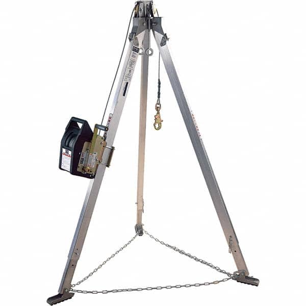 60.0 Ft Cable, Tripod Base, Manual Winch, Confined Space Entry & Retrieval System MPN:7100207483