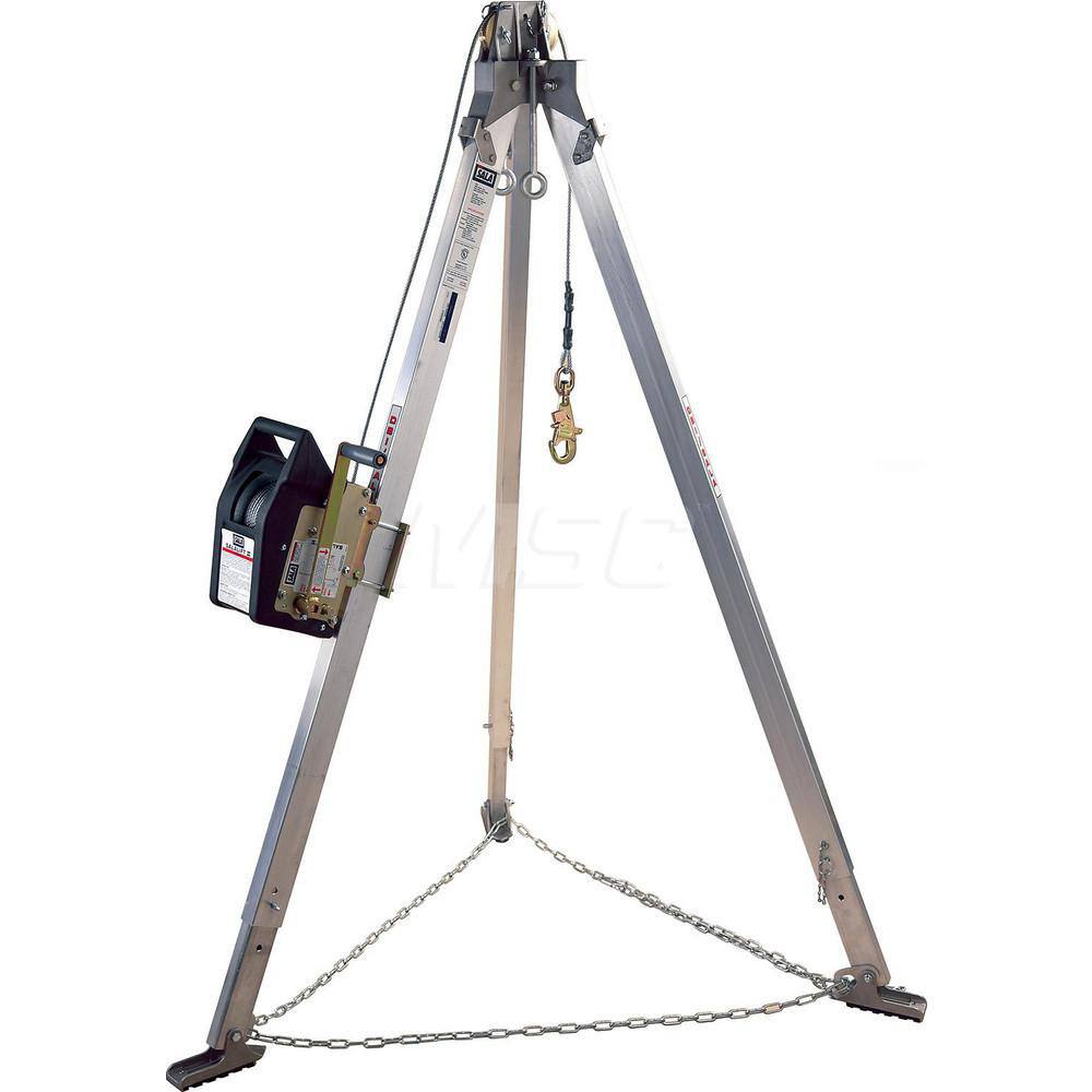 60 Ft Cable, Tripod Base, Manual Winch, Confined Space Entry & Retrieval System MPN:7100313937