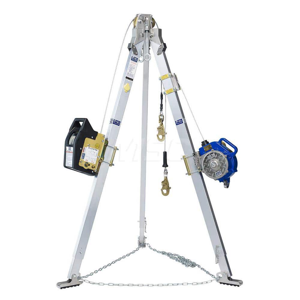 60 Ft Cable, Tripod Base, Manual Winch, Confined Space Entry & Retrieval System MPN:7100311025