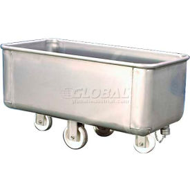 DC Tech Stainless Steel Bulk Truck with Drain & Cap TKS08002 800 Lb. Capacity TKS08002