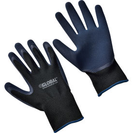 GoVets™ Double Foam Latex Coated Gloves Black/Navy X-Large 1 Pair 353XL708 - Pkg Qty 12