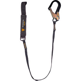 Guardian Arc Flash Shock Absorbing Lanyard Fixed Single Leg Aluminum Rebar Hook & Web Loop 6'L 3400037
