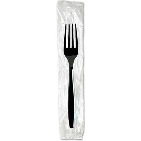 Dixie® DXEFH53C7 Individually Wrapped Forks Plastic Black 1000/Carton FH53C
