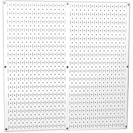 Wall Control Pegboard Pack- 2 Panels White Metal 32
