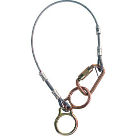 3M™ Protecta® 2190102 Dual-Ring Cable Tie-off Adapter 6'L Fixed 310 Cap Lbs 7012818383