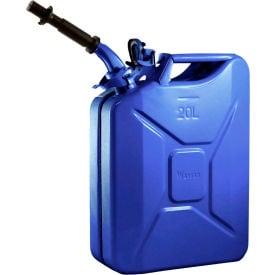 Wavian Jerry Can w/Spout & Spout Adapter Blue 20 Liter/5 Gallon Capacity - 3012 3012