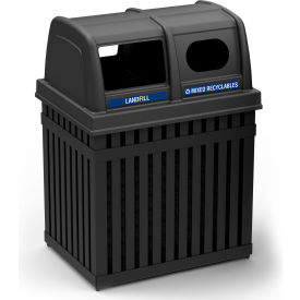 Parkview Recycling & Trash Can 50 Gallon Black 72720199