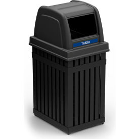 Parkview Trash Can 25 Gallon Black 72740199