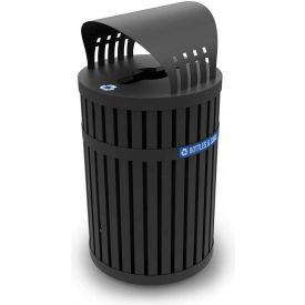 Parkview Recycling Can w/Canopy Top 45 Gallon Black 72840199