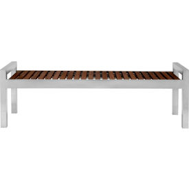 MedTech™ Woodgrain & Stainless Steel Skyline Bench Espresso 725453