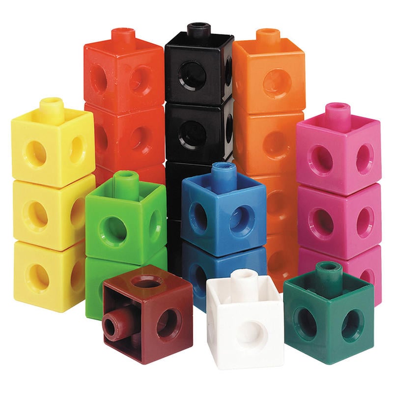 Learning Resources Snap Cubes Activity Set, Multicolored, 5 Year & Up, 100 Pieces (Min Order Qty 5) MPN:LER7584