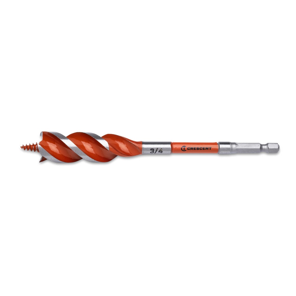 Auger & Utility Drill Bits; Auger Bit Size: 0.75in; Shank Diameter: 0.2500; Shank Type: Hex; Tool Material: High-Speed Steel; Coated: Coated; Coating: Lacquered MPN:CDSA-637