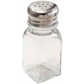 Winco G-109 Square Shakers W/ Mushroom Tops G-109 - Pkg Qty 3