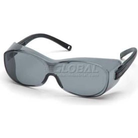 Ots® Safety Glasses Gray Lens  Black Temples - Pkg Qty 12 S3520SJ