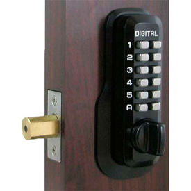 Lockey Digital Door Lock M210 Mechanical Keyless Deadbolt Jet Black M210JB