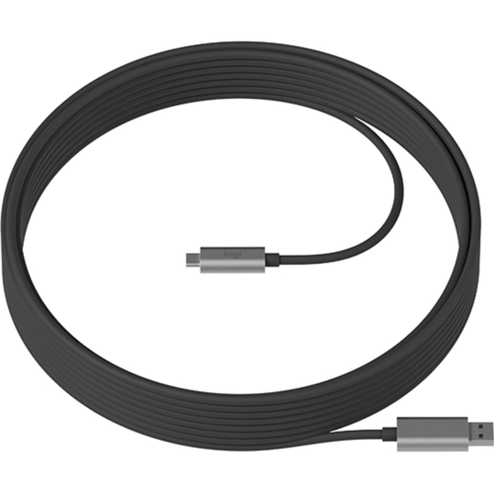 Logitech Strong USB Cable - 32.81 ft USB/USB-C Data Transfer Cable - 939001799 MPN:939-001799