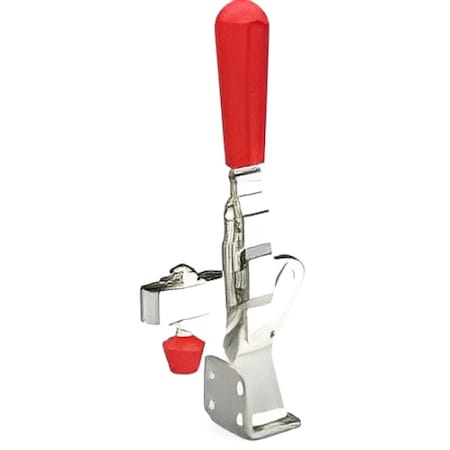 Hold-Down Clamp, Steel, Red Handle MPN:207-UF