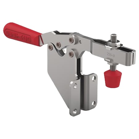 Hold-Down Clamp, Steel, Red Handle MPN:235-UF