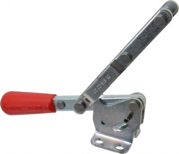 Pull-Action Latch Clamp: Horizontal, 375 lb, U-Hook, Flanged Base MPN:301
