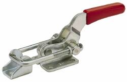 Pull-Action Latch Clamp: Horizontal, 2,000 lb, U-Hook, Flanged Base MPN:341